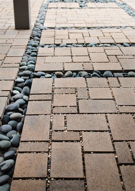 permeable paving slabs.